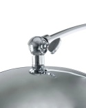 BELIANI Lampa podłogowa KAMA srebrna metalowa chromowana loft retro