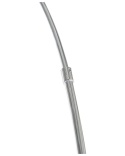 BELIANI Lampa podłogowa KAMA srebrna metalowa chromowana loft retro