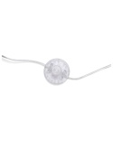BELIANI Lampa podłogowa KAMA srebrna metalowa chromowana loft retro