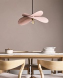 Beliani Lampa Wisząca MASCOTA Jasnobrązowa Lniana Boho 61 cm