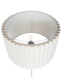 Beliani Lampa podłogowa LOURENS Metal Złamana biel