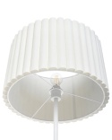 Beliani Lampa podłogowa LOURENS Metal Złamana biel