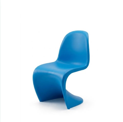 Designerskie Krzesło Dziecięce Beliani JUNIOR S-CHAIR - Niebieskie - Tworzywo ABS