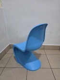 Designerskie Krzesło Dziecięce Beliani JUNIOR S-CHAIR - Niebieskie - Tworzywo ABS
