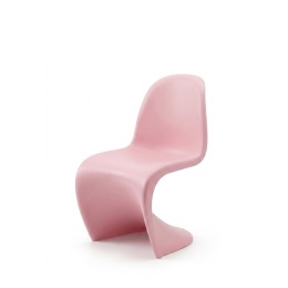 Designerskie Krzesło Dziecięce Beliani JUNIOR S-CHAIR - Różowe - Tworzywo ABS