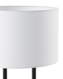 Lampa stołowa REMUS metalowa z betonową podstawą biała
