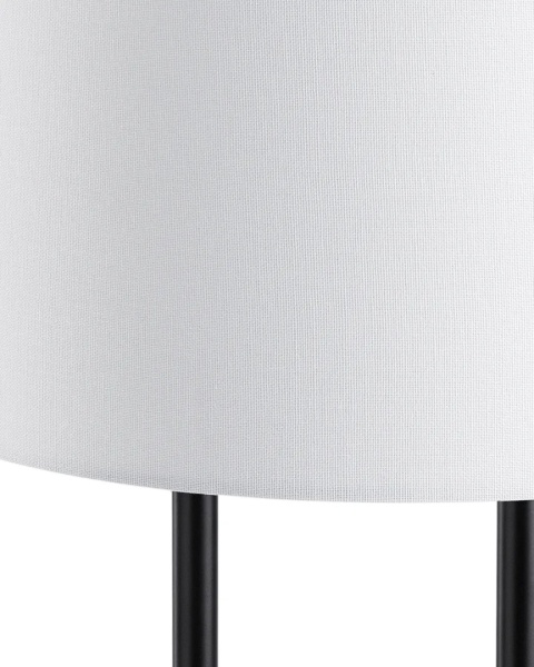 Lampa stołowa REMUS metalowa z betonową podstawą biała