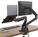 Maclean MC-813 Profesjonalny Uchwyt na Monitor i Laptop ze Sprężyną Gazową