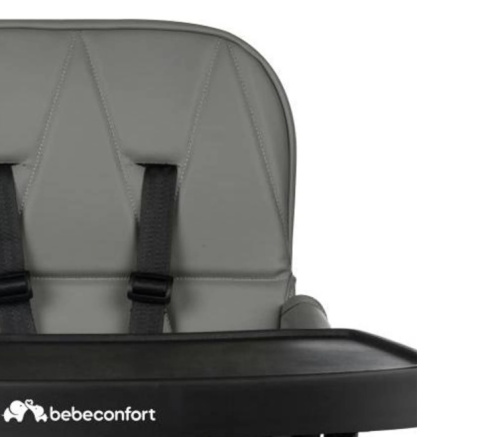 Krzesełko do karmienia Bebeconfort Lily – Mineral Grey | Składane | Lekkie 4kg | Kompaktowe