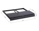 Składane Biurko Komputerowe MEUBLE COSY – 80x40 cm | Czarny Loft | Brak Montażu | Stolik pod Laptopa