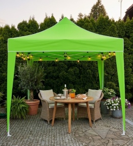 Pawilon Ogrodowy Ekspresowy Pop-Up – 2,4x2,4 m | Namiot Handlowy | Soczysta Zieleń | Wodoodporny