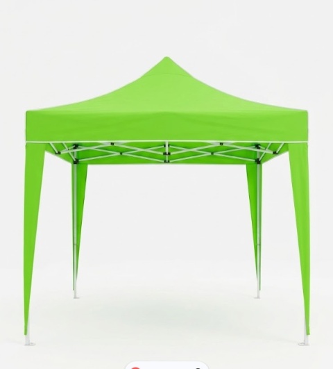 Pawilon Ogrodowy Ekspresowy Pop-Up – 2,4x2,4 m | Namiot Handlowy | Soczysta Zieleń | Wodoodporny