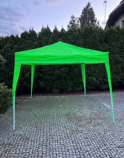 Pawilon Ogrodowy Ekspresowy Pop-Up – 2,4x2,4 m | Namiot Handlowy | Soczysta Zieleń | Wodoodporny