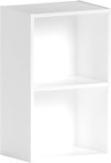 Kompaktowy Regał Vida Designs Oxford – 2 Poziomy | Biały | 54x32 cm | Słupek na Książki i Dekoracje