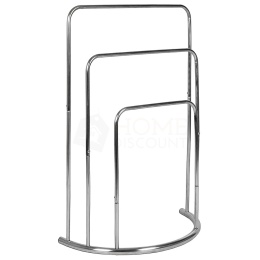 Stojak na Ręczniki Łazienkowy Home Vida – 3 Poziomy | Srebrny | Stal Nierdzewna | 75 cm
