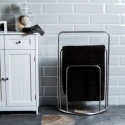 Stojak na Ręczniki Łazienkowy Home Vida – 3 Poziomy | Srebrny | Stal Nierdzewna | 75 cm