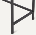 Amazon Basics Konsola Stolik z Półką - Dąb/Metal - 100 x 30 x 80 cm