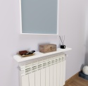Henor Półka Ścienna z Ukrytym Wspornikiem - Biały Mat - 90 x 20 x 2,5 cm