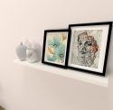 Henor Półka Ścienna z Ukrytym Wspornikiem - Biały Mat - 90 x 20 x 2,5 cm