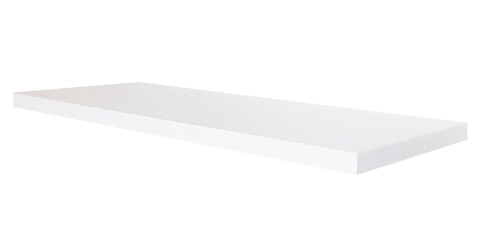 Henor Półka Ścienna z Ukrytym Wspornikiem - Biały Mat - 90 x 20 x 2,5 cm