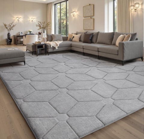 Dywan Puszysty Sour Lemon - Jasnoszary (RAL 7035) - 275 x 380 cm