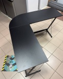 Biurko Komputerowe Narożne CubiCubi L-Shape - Czarne - 120 x 120 cm