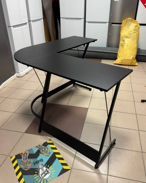 Biurko Komputerowe Narożne CubiCubi L-Shape - Czarne - 120 x 120 cm