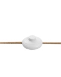Beliani Lampa Podłogowa KRIOS Jasnobrązowa Metalowa z Abażurem 159 cm