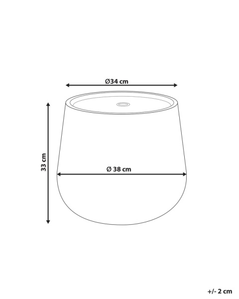 Fontanna ogrodowa LED CASCATA szara – dekoracyjna fontanna zewnętrzna, żywica, 33 cm