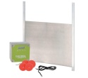 Kerbl Hobbyfarming Automatyczne Drzwi do Kurnika z Metalową Klapą Przesuwną - 220 x 330 mm
