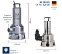 T.I.P. Extrema 700/16-3 IX Budowlana Pompa Zanurzeniowa do Wody Brudnej - 400 V - 2500 W - 42 000 l/h