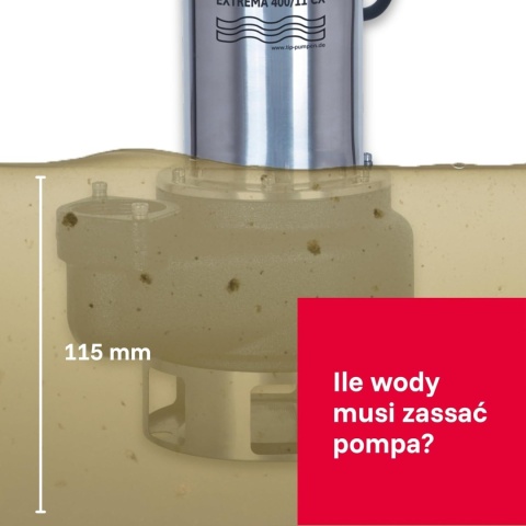 T.I.P. Extrema 400/11 CX Budowlana Pompa Zanurzeniowa do Wody Brudnej - 230 V - 24 000 l/h