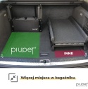 PiuPet® Składana Rampa Samochodowa Schodki dla Psa - Rury Stalowe - Wzmocnione PVC - do 80 kg (Zestaw z Torbą)