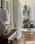 Beliani Lampa stołowa CAINE jasnobeżowa ceramiczna z kloszem 60 cm
