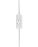 Beliani Lampa stołowa CAINE jasnobeżowa ceramiczna z kloszem 60 cm