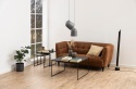 AC Design Furniture Ingelise zestaw 2 stolików kawowych czarny marmur kwadratowe