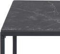 AC Design Furniture Ingelise zestaw 2 stolików kawowych czarny marmur kwadratowe