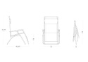 Lafuma Mobilier R Clip Luksusowy Fotel Relaksacyjny / Leżak Składany - Pozycja Zero Gravity - Żytni Beż