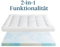 Zinus Ortopedyczny Materac Nawierzchniowy z Pianki Visco - 140 x 200 cm - Grubość 10 cm