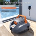 CoasTeering Bezprzewodowy Automatyczny Robot Basenowy - Akumulator 4000 mAh - do 120 m²