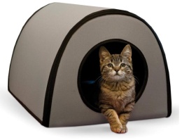 K&H Pet Products Thermo Mod Kitty Shelter - Ogrzewany i Izolowany Domek dla Kota na Zewnątrz - Mata 25W