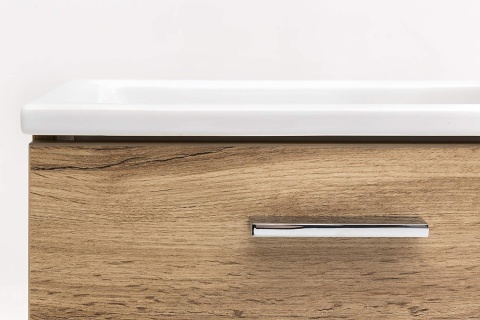 Schildmeyer Matteo szafka pod umywalkę 50 cm dąb wiejski wisząca z ceramiczną umywalką