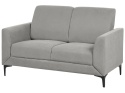 Beliani FENES sofa 2-osobowa szara tapicerowana retro do salonu