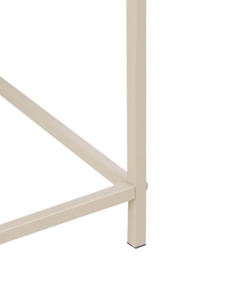 Beliani TAPIEN donica na nóżkach 70 cm beżowa metalowa do domu i ogrodu