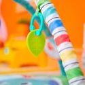 Bright Starts™ Wild Wiggles™ Safari – Interaktywna Mata Edukacyjna z Muzycznym Słonikiem i Składanym Pałąkiem FoldAway
