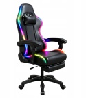 X-Gamer® CyberPulse LED Pro – Profesjonalny Ergonomiczny Fotel Gamingowy i Krzesło Biurowe – Wielofunkcyjny Masaż USB