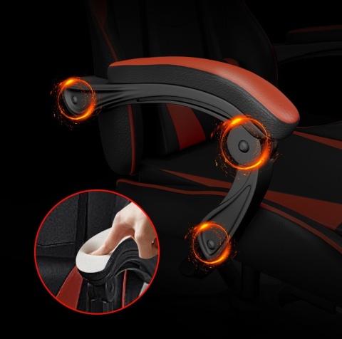 X-Gamer® CyberPulse LED Pro – Profesjonalny Ergonomiczny Fotel Gamingowy i Krzesło Biurowe – Wielofunkcyjny Masaż USB
