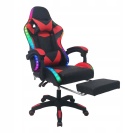X-Gamer® CyberPulse LED Pro – Profesjonalny Ergonomiczny Fotel Gamingowy i Krzesło Biurowe – Wielofunkcyjny Masaż USB