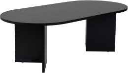 Hanah Home – Stylowy Stolik Kawowy do Salonu – Wykończenie Wood Black (Czarny Drewnopodobny) – Płyta 18 mm – 119 x 60 x 39,8 cm