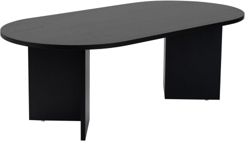 Hanah Home – Stylowy Stolik Kawowy do Salonu – Wykończenie Wood Black (Czarny Drewnopodobny) – Płyta 18 mm – 119 x 60 x 39,8 cm